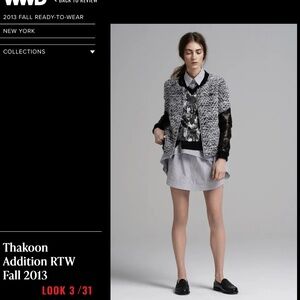 Thakoon Addition Boucle Lambskin Jacket - Size 0